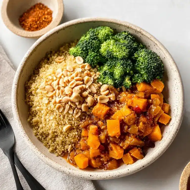 Thai Peanut Sweet Potato Buddha Bowl Recipe