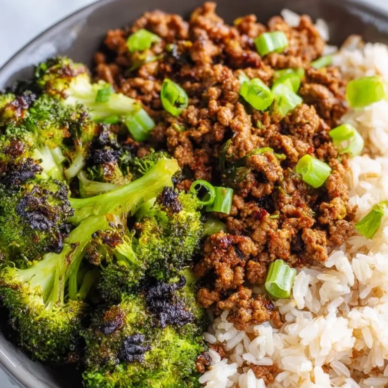 Sweet and Spicy Ground Turkey & Broccoli Bowls Recipe