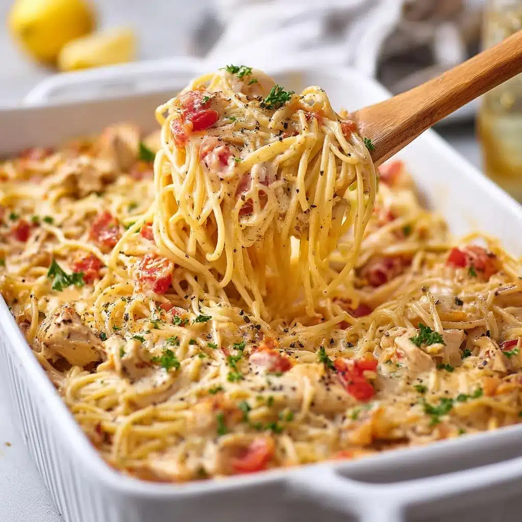 Homemade Southern Chicken Spaghetti Casserole Recipe | Spicy and Irresistible
 - Recipe Image
