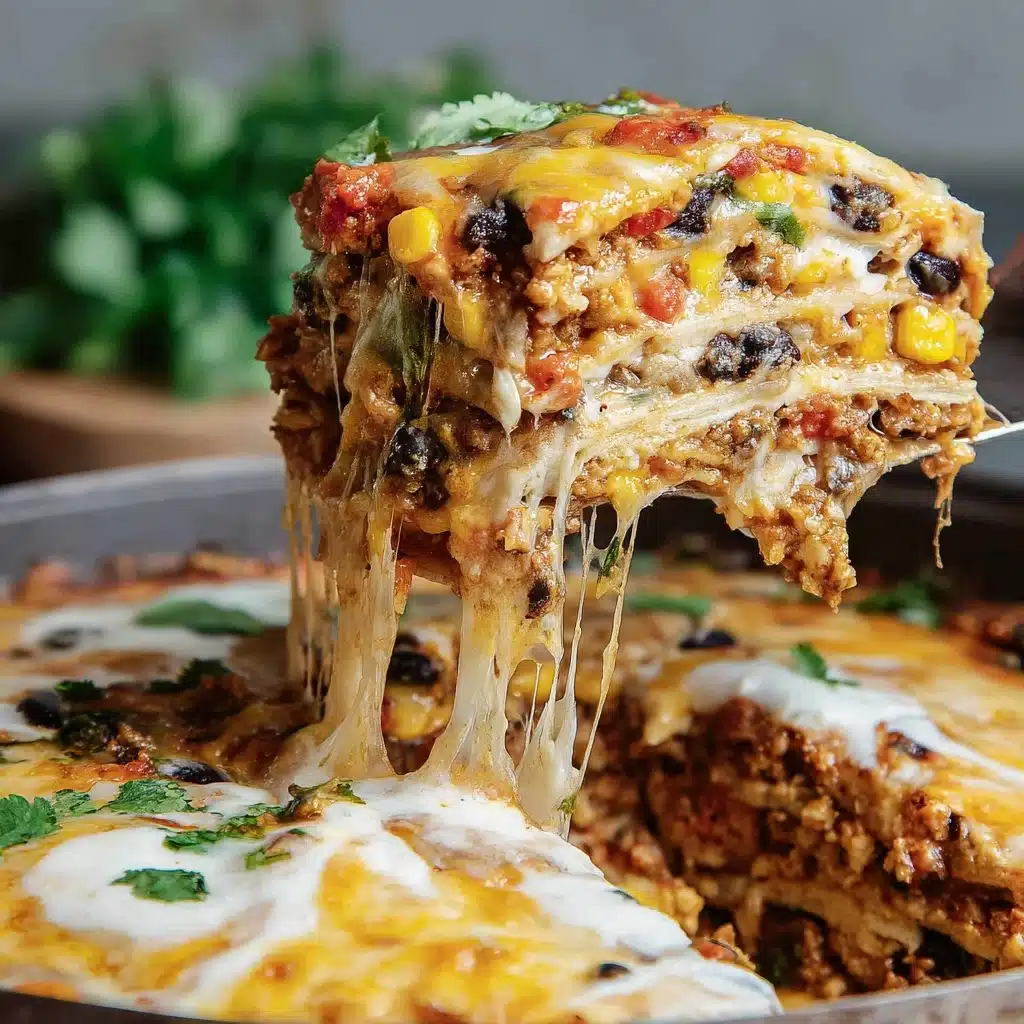 Layered Burrito Casserole Recipe - Recipe Image