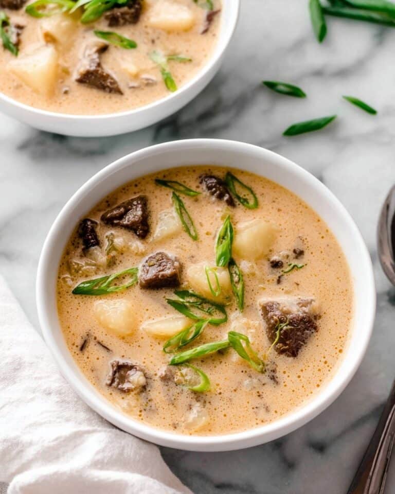 Creamy Steak & Potato Soup Recipe