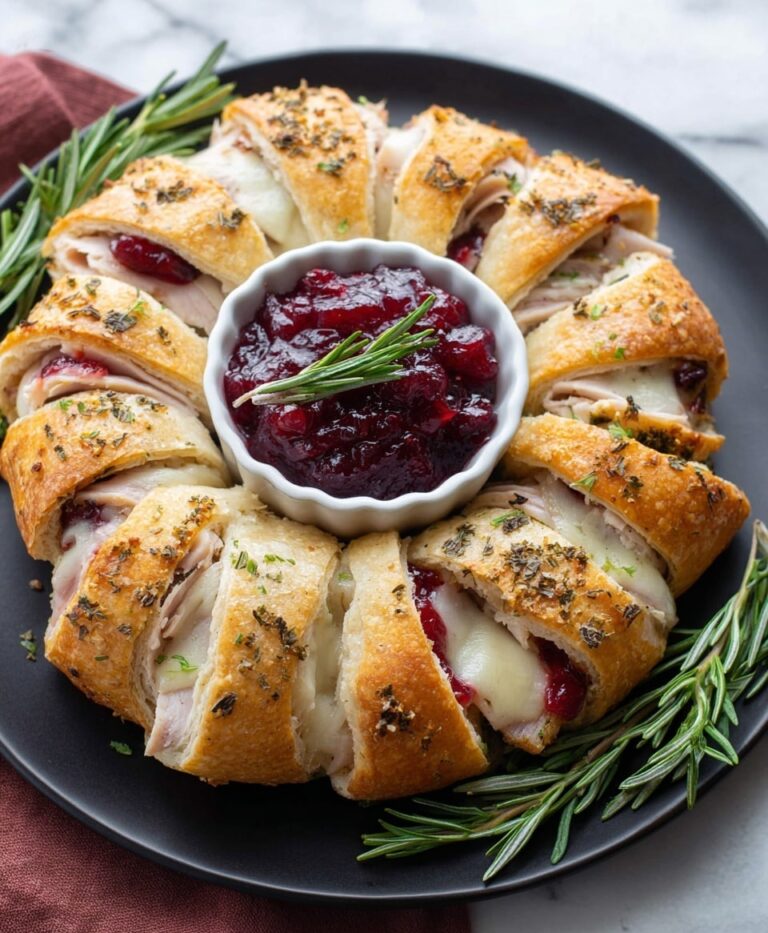 Turkey and Cranberry Crescent Ring Recipe