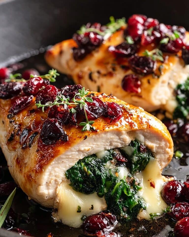 Impressive Cranberry Brie Stuffed Chicken Recipe