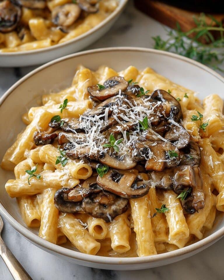 Caramelized Leek and Mushroom Gruyere Pasta Recipe