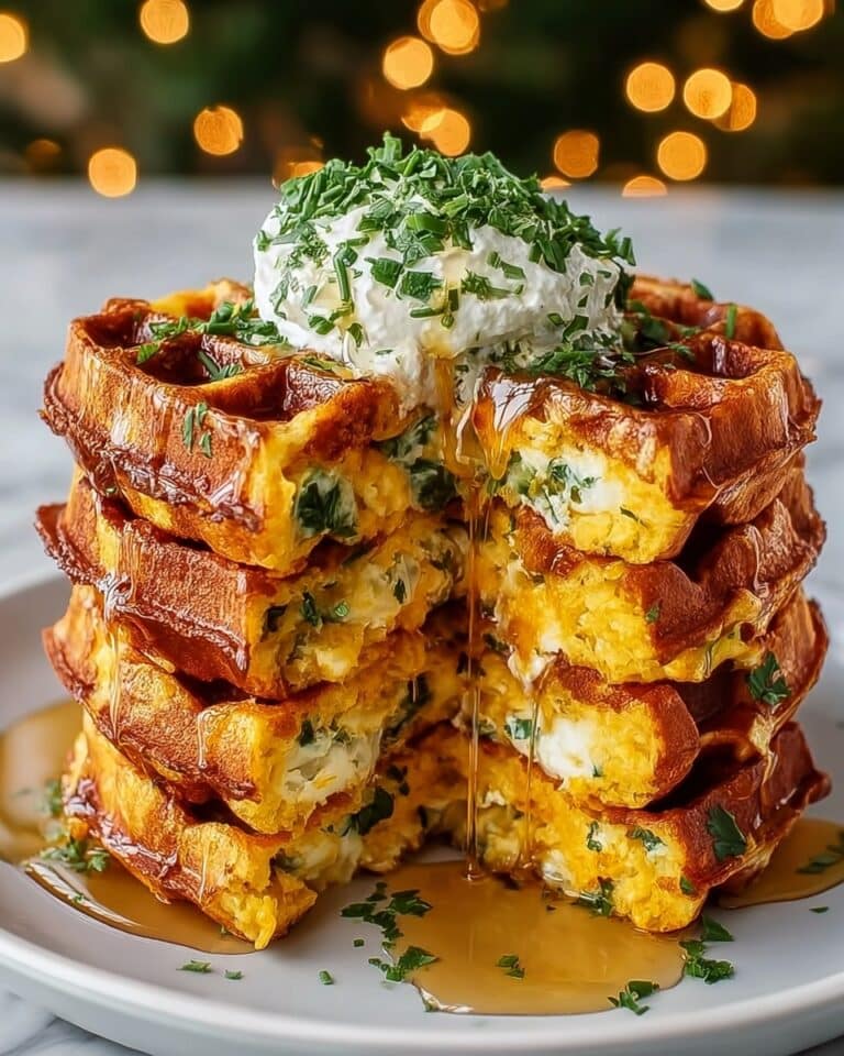 Cheddar Jalapeño Cornbread Waffles Recipe