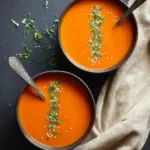 Vegan Roasted Carrot & Red Pepper Soup Recipe