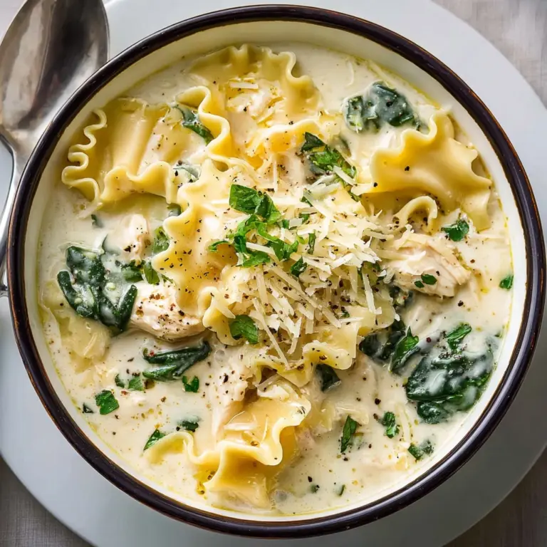 Alfredo Lasagna Soup Recipe