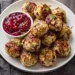 Festive Cranberry Turkey Stuffing Balls Recipe