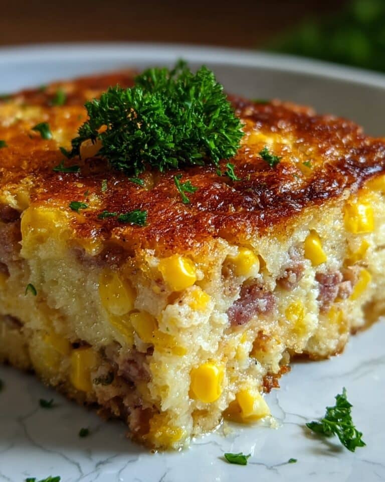 Loaded Cornbread Casserole – Southern Comfort in Every Bite Recipe