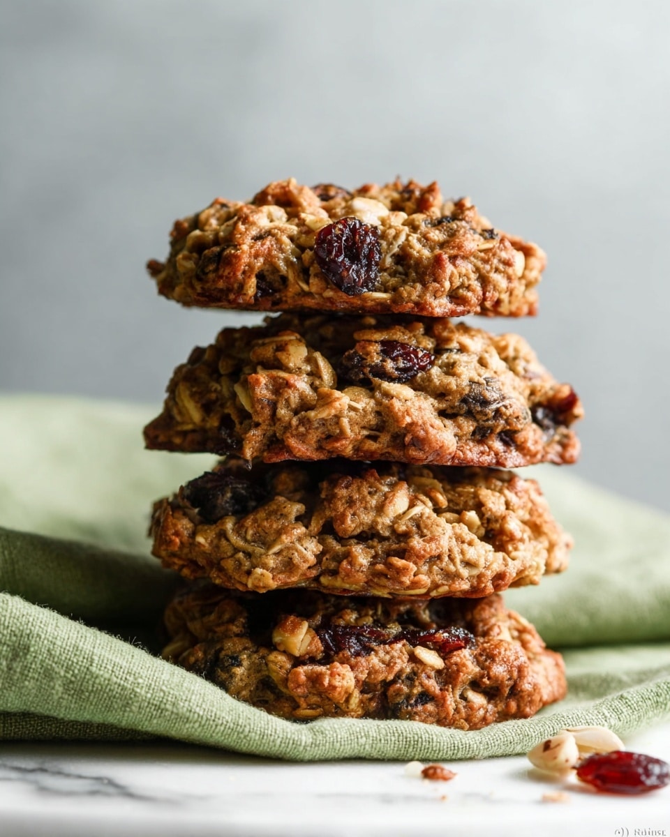 Seven chewy oatmeal chocolate chip cookies are arranged on a simple white plate, each cookie showing a rough, uneven texture with visible oats and dark, shiny chocolate chips scattered throughout. The cookies are light brown, with some chips melting slightly, giving a gooey appearance. Above the plate, a white bowl filled with walnuts sits next to another white bowl filled with dark chocolate chips. To the right of the bowls, two yellow bananas lay on a white marbled surface. The warm light creates soft shadows and highlights the roughness and shine on the cookies and ingredients. photo taken with an iphone --ar 4:5 --v 7