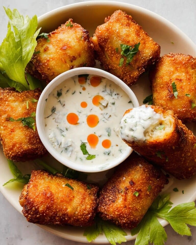 Buffalo Chicken Dip Egg Rolls Recipe
