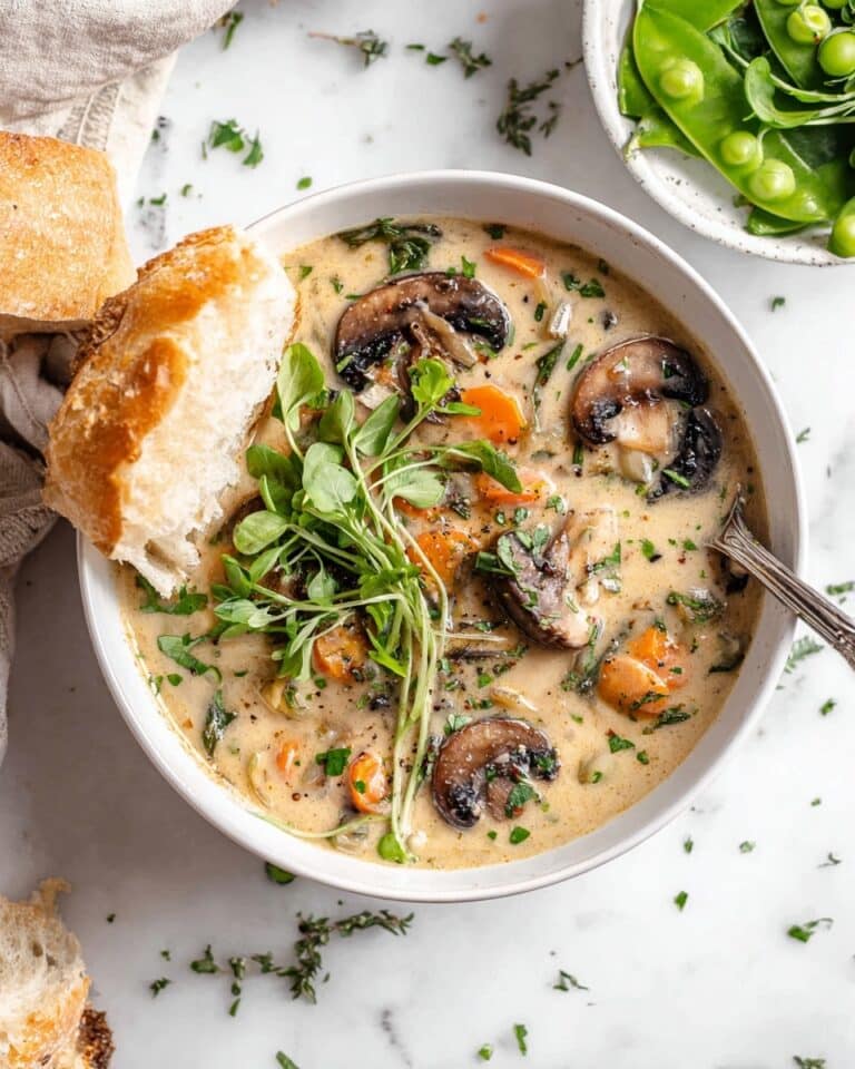 Creamy Beef & Mushroom Rice Bake Recipe