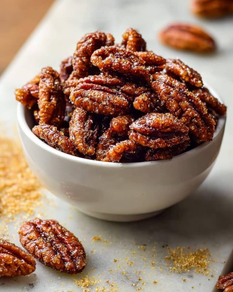 Gingersnap Glazed Pecans Recipe