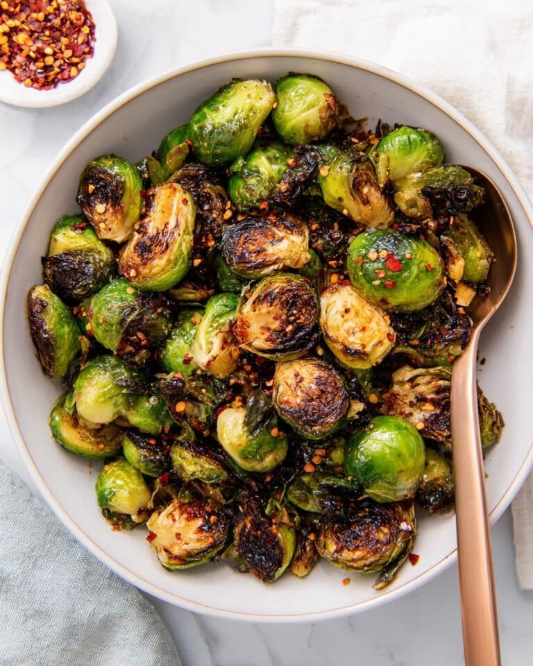 Crispy Honey Balsamic Glazed Brussels Sprouts Recipe