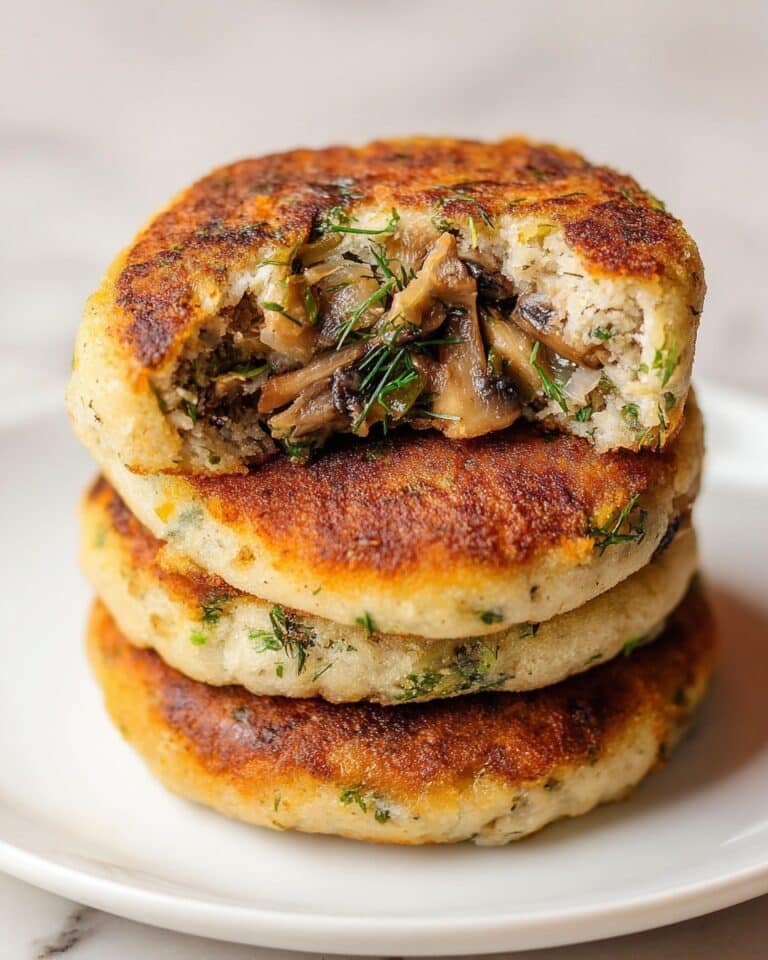 Mushroom Stuffed Potato Cakes Recipe