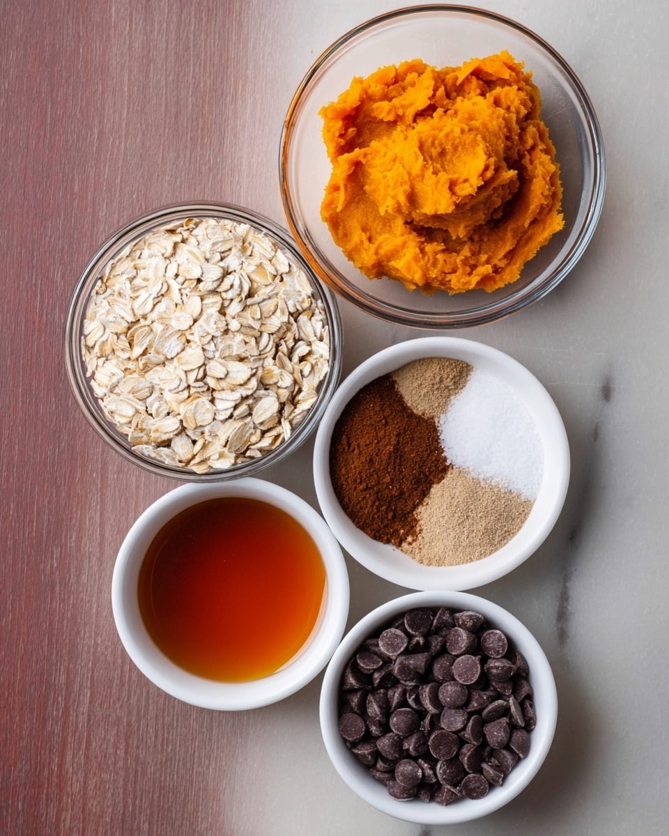 A white bowl filled with a thick baked cookie dough topped with dark, shiny chocolate chips, some melted, creating a gooey center where a small bite is taken out, showing soft inside texture. The bowl rests on a red padded cloth on a white marbled surface with a silver spoon beside it. In the background, a dark ceramic mug sits, slightly out of focus. Photo taken with an iphone --ar 4:5 --v 7