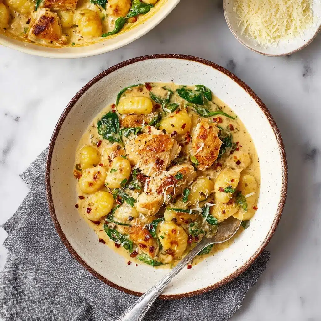 Garlic Chicken Gnocchi Skillet: A 30-Minute Wonder! Recipe - Recipe Image