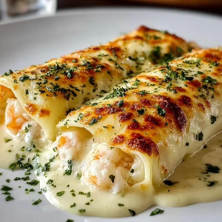 Shrimp & Crab Alfredo Lasagna Roll-Ups You’ll Crave Recipe
