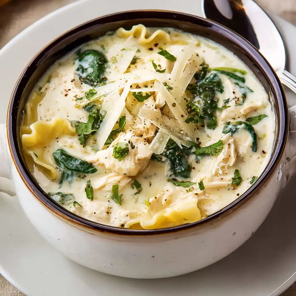 Alfredo Lasagna Soup Recipe - Recipe Image