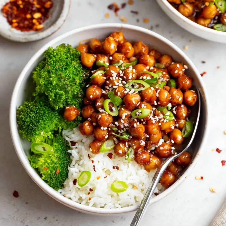 Vegan Sticky Sesame Chickpeas Recipe