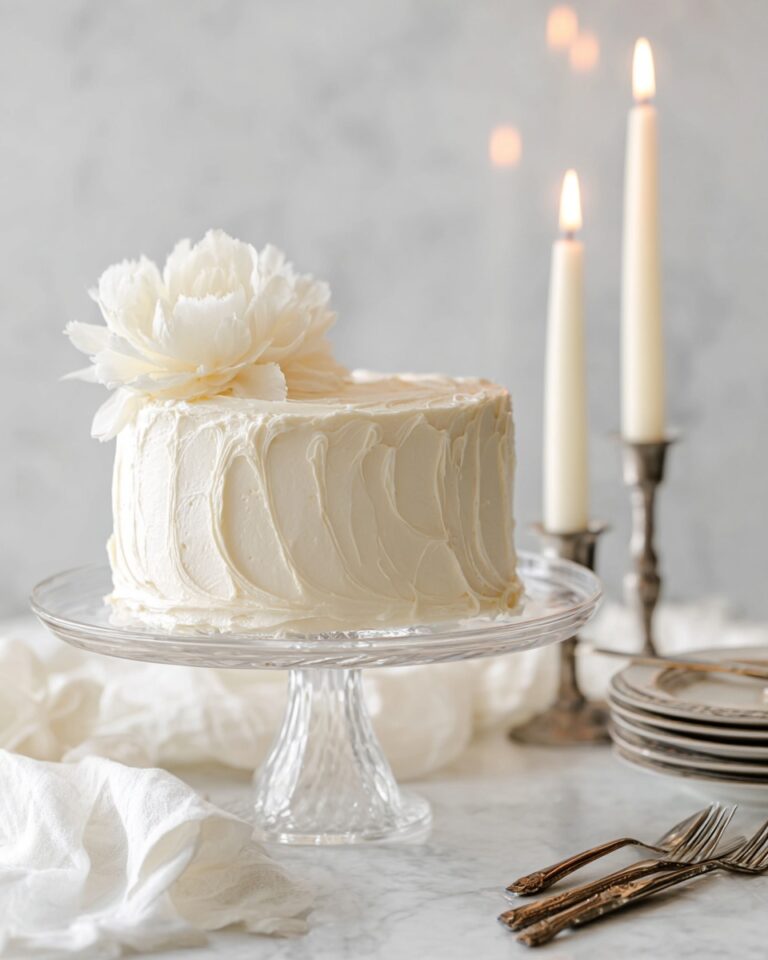 White Almond Wedding Cake Recipe