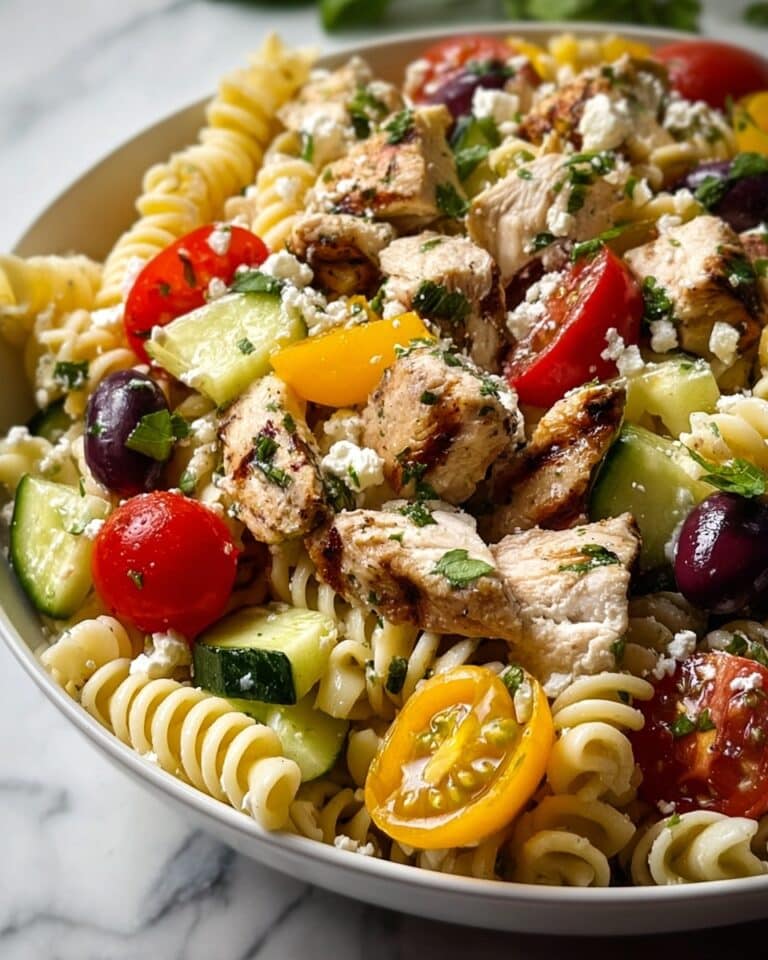 Mediterranean Chicken Pasta Salad Recipe