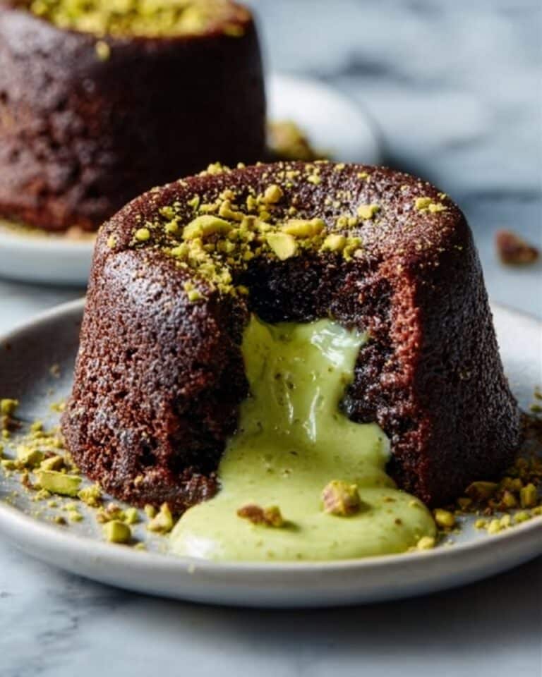 Pistachio Chocolate Lava Cakes That Melt From the Middle Recipe