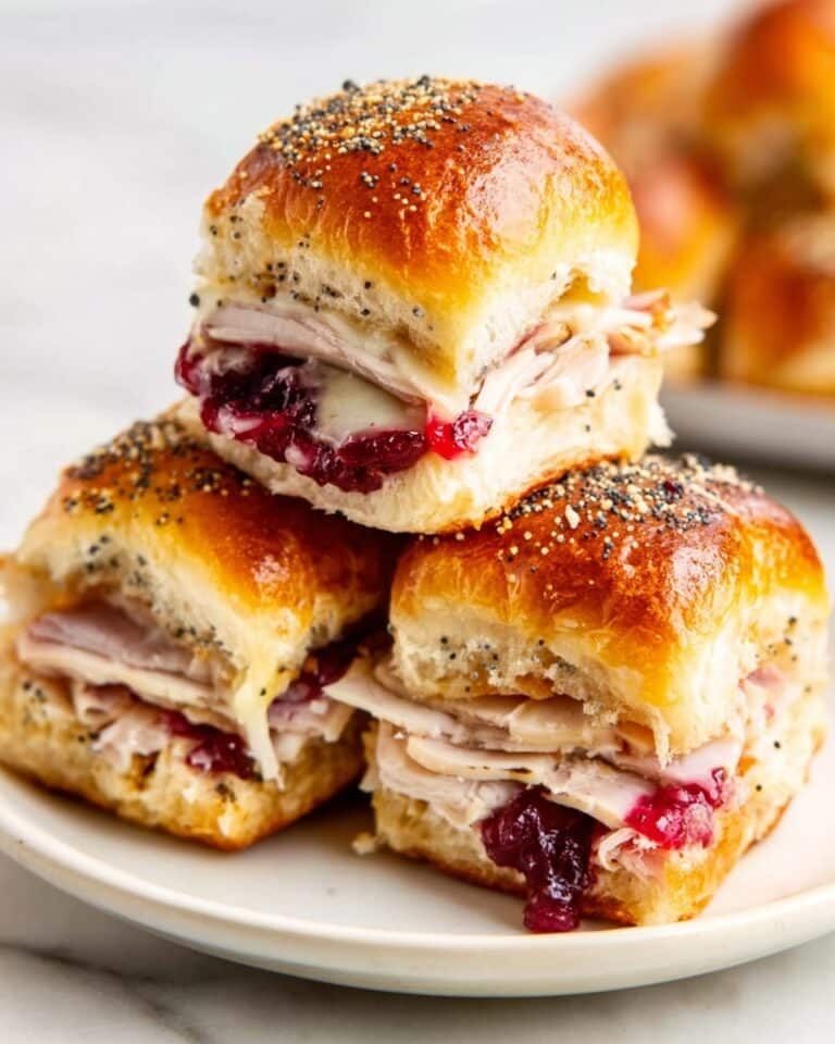 Havarti Cranberry Turkey Sliders Recipe