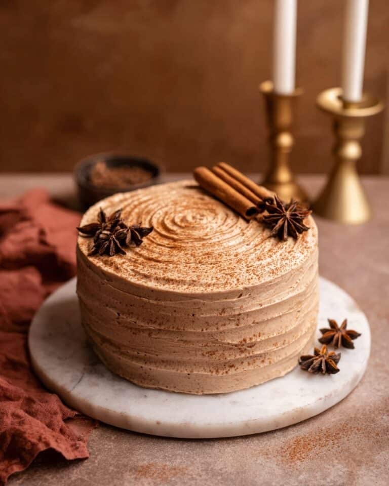 Spiced Chai Cake with Cinnamon Cream Cheese Frosting Recipe