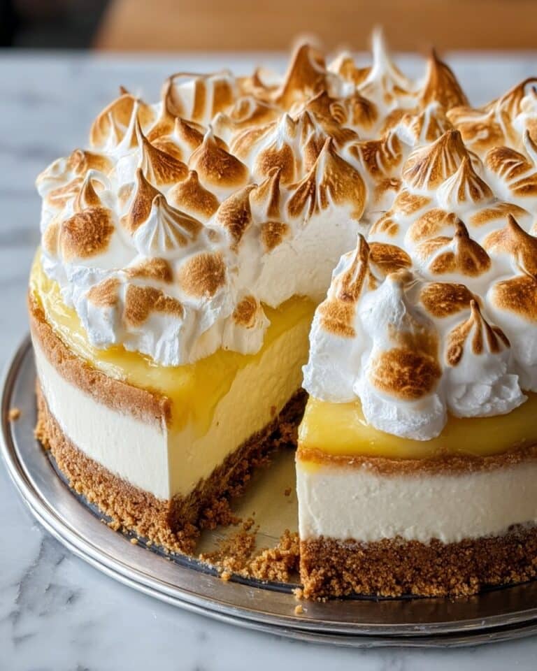 Triple Lemon Meringue Cheesecake Recipe