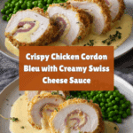 Chicken Cordon Bleu with Swiss Cheese Sauce is delicious Recipe