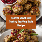 Festive Cranberry Turkey Stuffing Balls Recipe