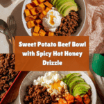 Sweet Potato Beef Bowl with Hot Honey and Cottage Cheese Recipe (Viral TikTok Recipe!)