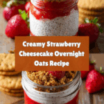 Strawberry Cheesecake Overnight Oats Recipe
