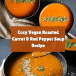 Vegan Roasted Carrot & Red Pepper Soup Recipe