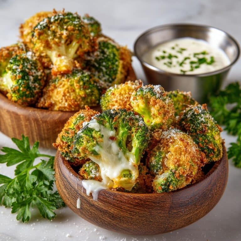 Crispy Air Fryer Broccoli Cheddar Poppers Recipe