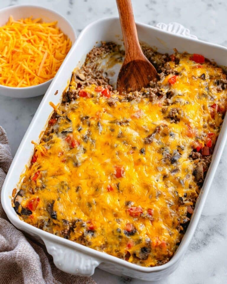 Cheeseburger Spaghetti Squash Casserole Recipe