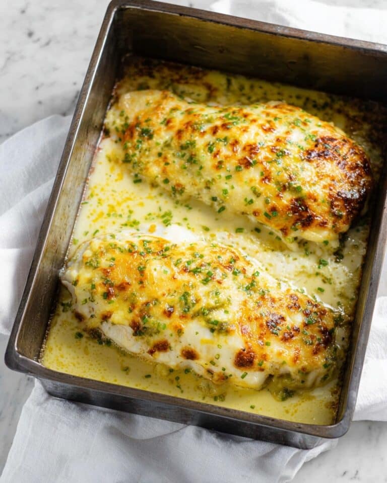Juicy Garlic Parmesan Baked Halibut Recipe