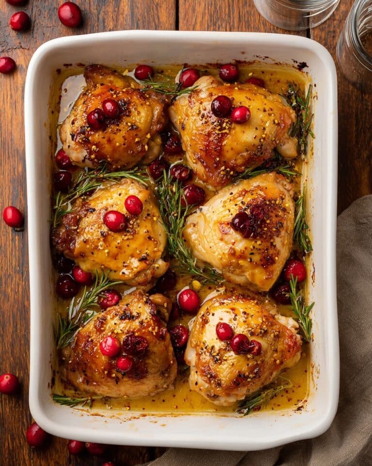 One-Pan Cranberry Rosemary Chicken Recipe