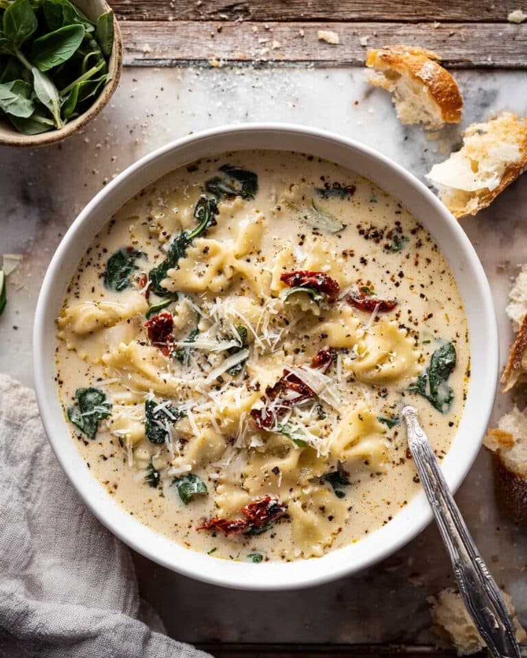 Creamy White Lasagna Soup Recipe