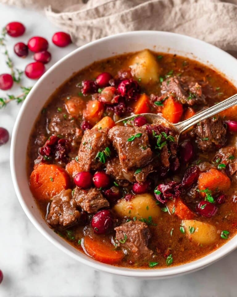 Cranberry Apple Beef Stew Recipe