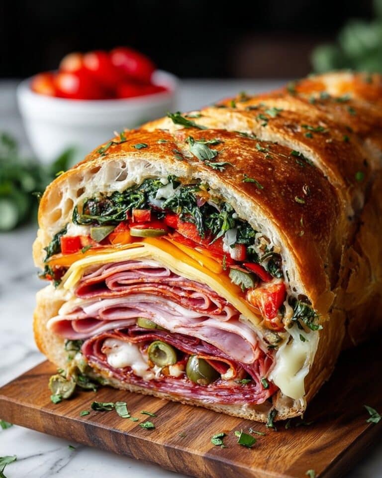 Pressed Italian Picnic Sandwich Loaf Recipe