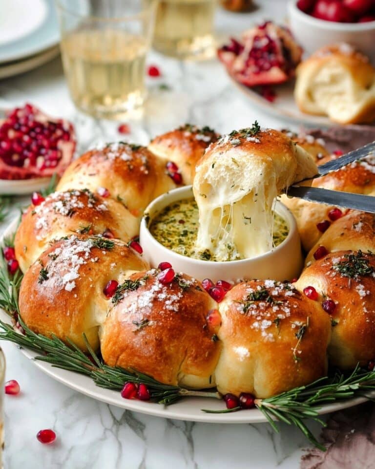 Baked Brie and Bread Wreath Recipe