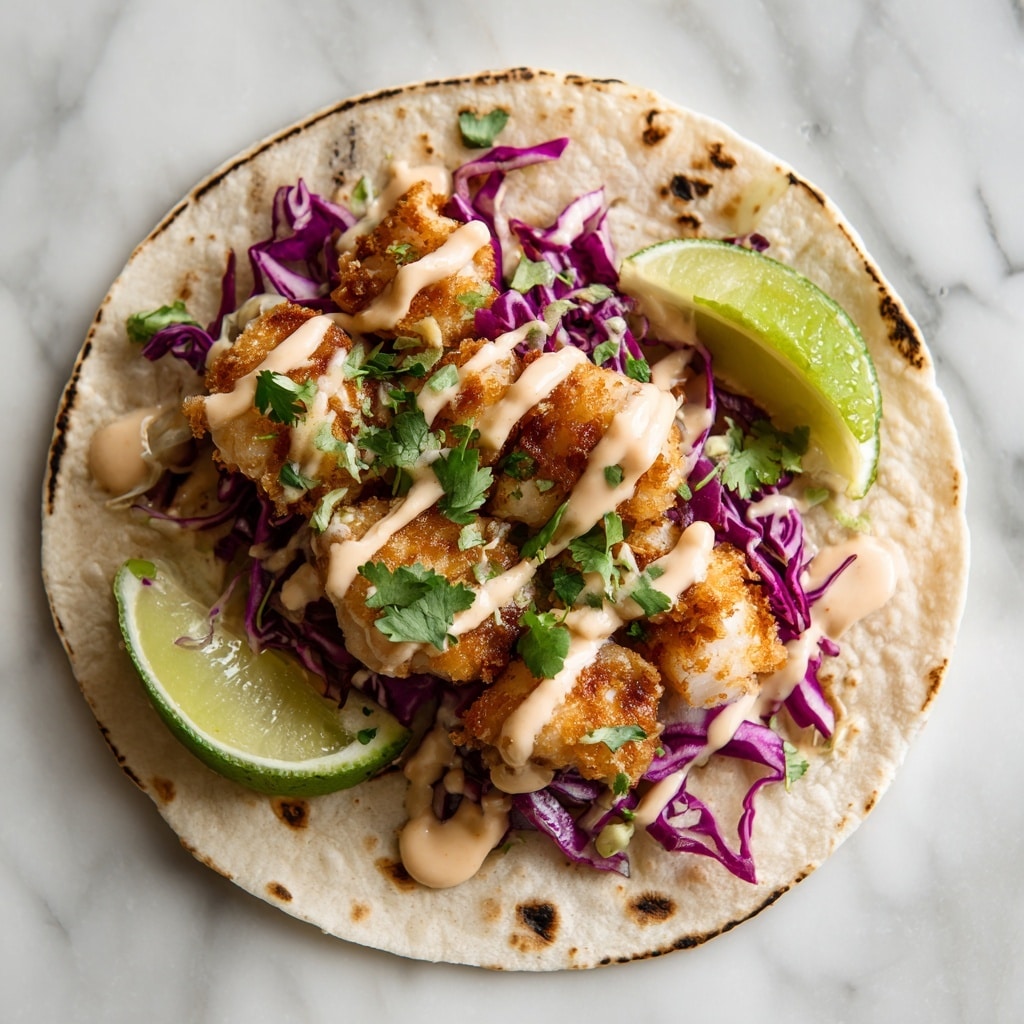 A metal baking tray lined with light brown parchment paper holds three large, raw fish fillets spread out evenly. Each fillet is coated in a red-orange spice mix that gives a powdery, textured look with some darker spots, suggesting a crunchy seasoning layer. The background is a white marbled surface that contrasts softly with the warm tones of the fish and the tray. photo taken with an iphone --ar 4:5 --v 7