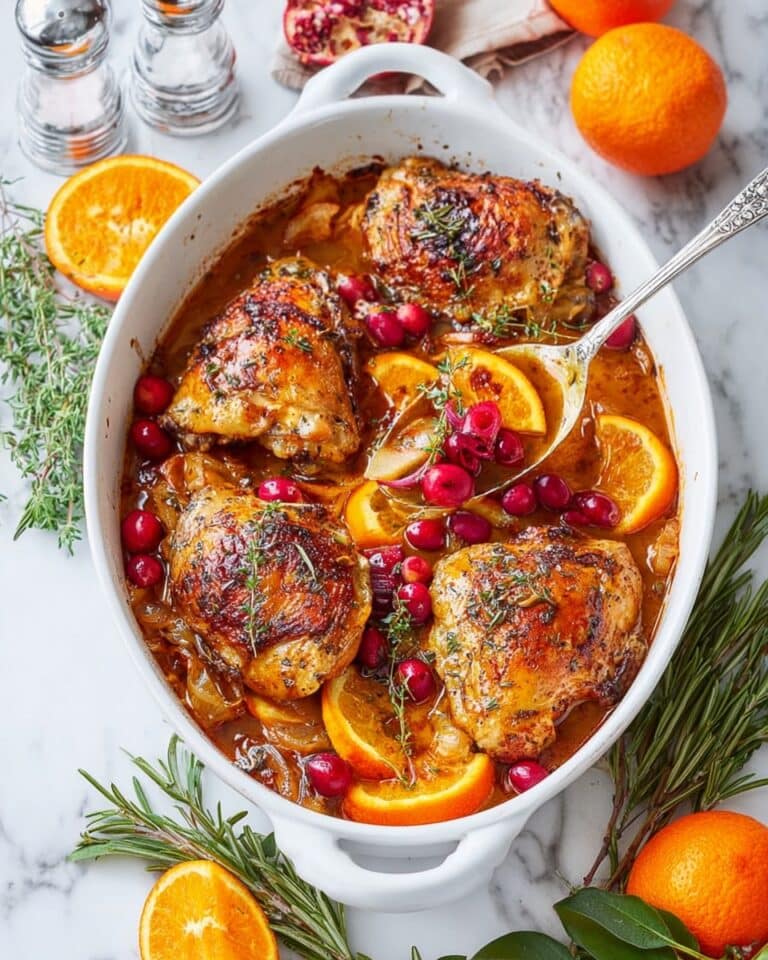 Cranberry Orange Glazed Chicken Recipe