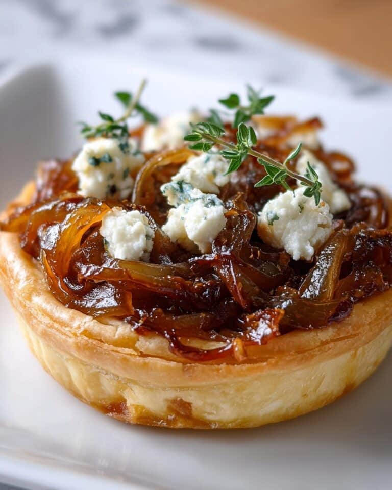 Irresistible Caramelized Onion and Goat Cheese Tarts in 3 Easy Steps Recipe