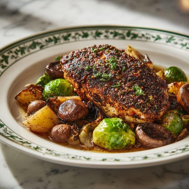 Slow-Cooker Balsamic Chicken with Brussels Sprouts and Potatoes Recipe