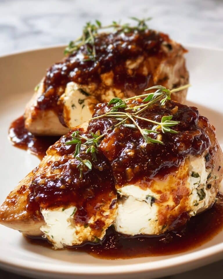 Slow Cooker Chicken with Fig Jam and Goat Cheese Recipe