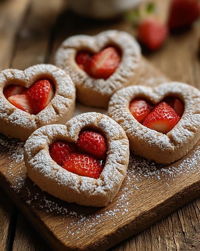 Sweet Strawberry Heart Sugar Cookies Recipe