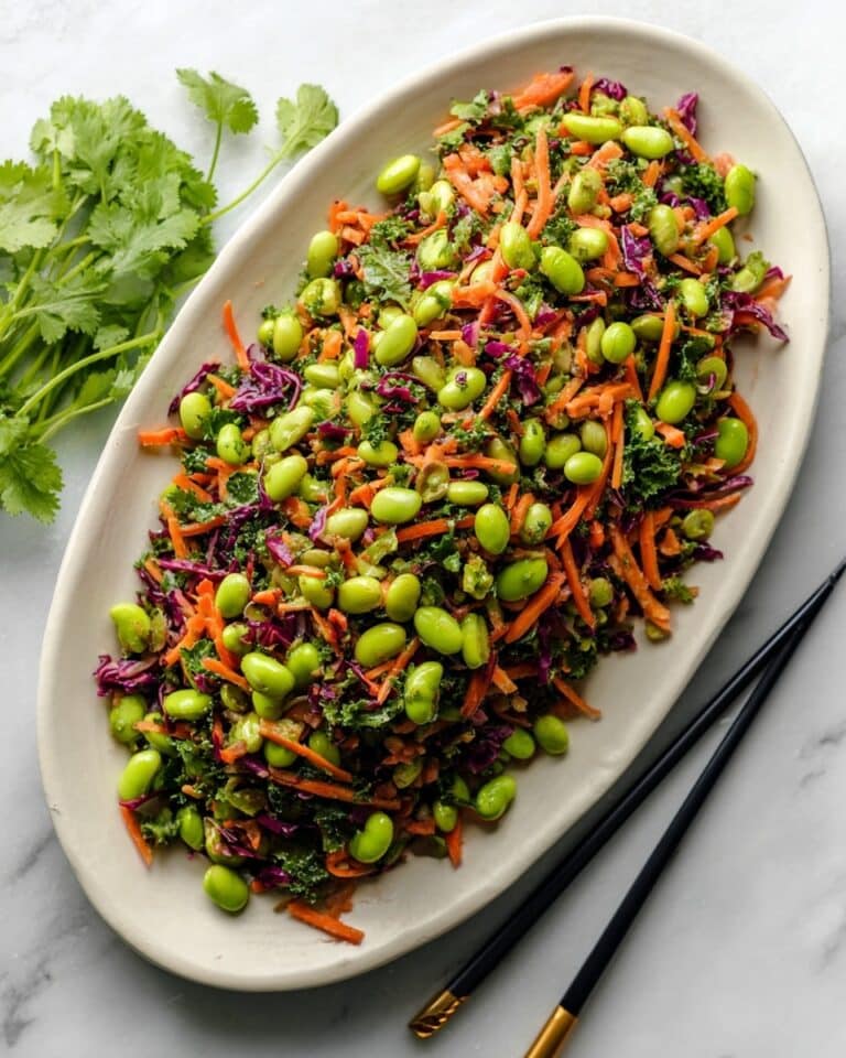Edamame Salad with Peanut Sauce Recipe